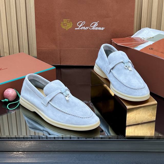 High-quality product with shipping box Loro Piana Early Spring Newest Loafers P