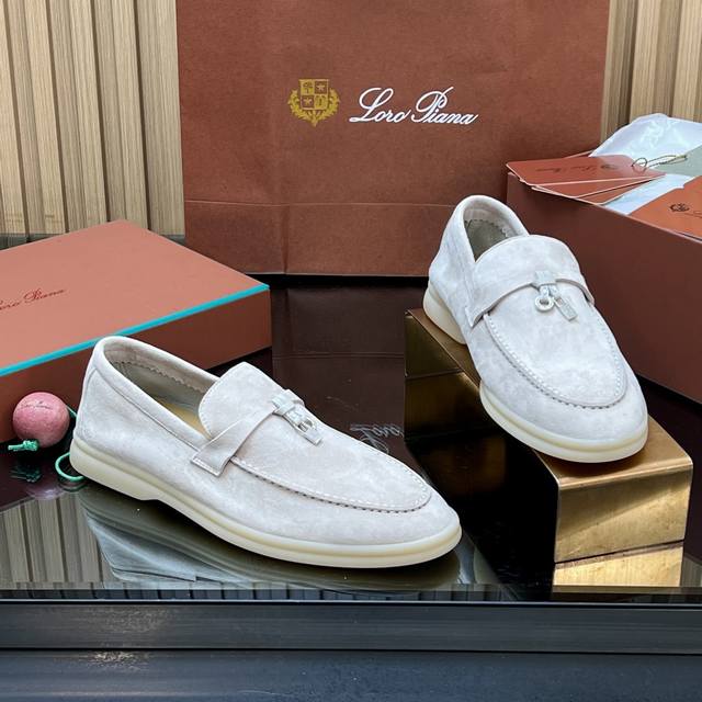High-quality product with shipping box Loro Piana Early Spring Newest Loafers P