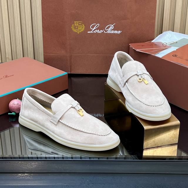 High-quality product with shipping box Loro Piana Early Spring Newest Loafers P