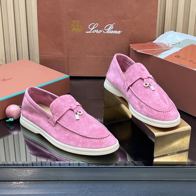 High-quality product with shipping box Loro Piana Early Spring Newest Loafers P