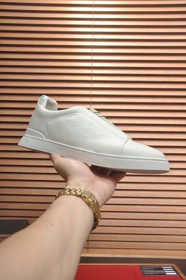 Factory Price p New Zegna Men's Triple Stitchmonte Luxury Casual Shoes in Suede