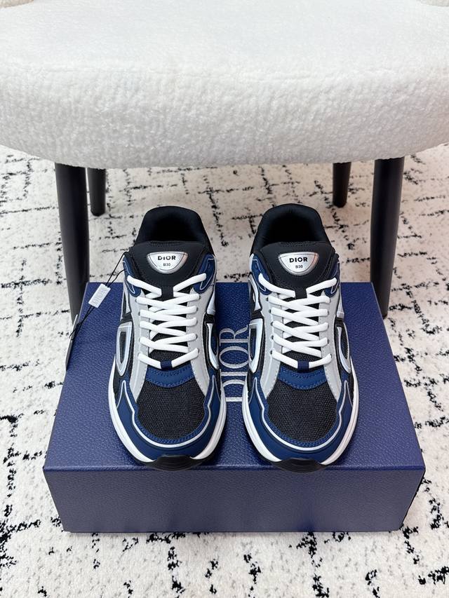 Top-tier version Dior 25 latest colorway B30 series reflective CD casual dad sne