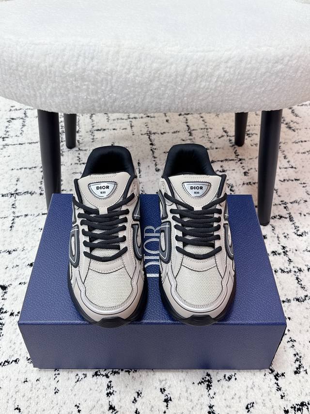 Top-tier version Dior 25 latest colorway B30 series reflective CD casual dad sne