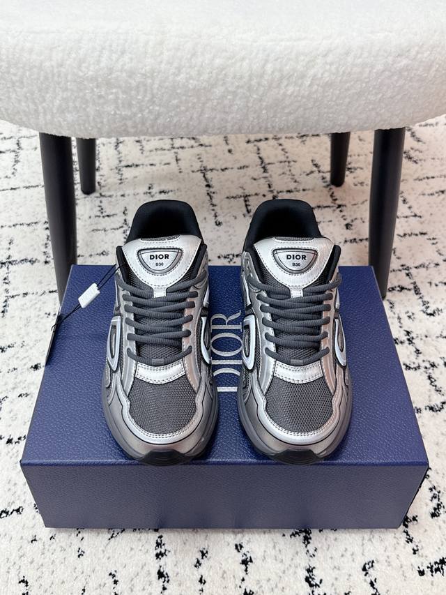 Top-tier version Dior 25 latest colorway B30 series reflective CD casual dad sne