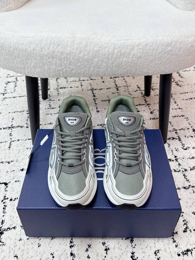 Top-tier version Dior 25 latest colorway B30 series reflective CD casual dad sne