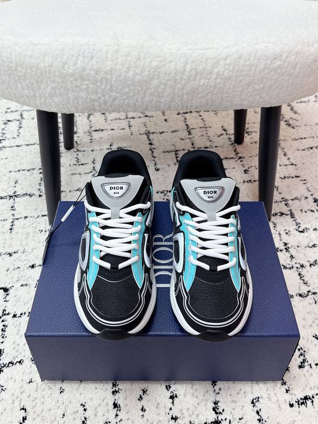 Top-tier version Dior 25 latest colorway B30 series reflective CD casual dad sne