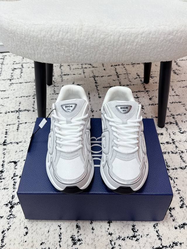 Top-tier version Dior 25 latest colorway B30 series reflective CD casual dad sne