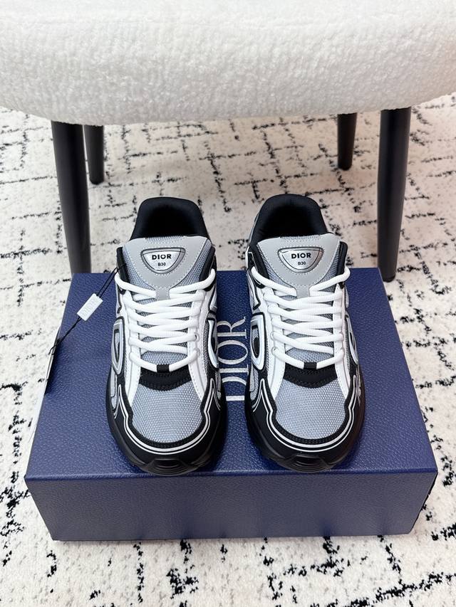 Top-tier version Dior 25 latest colorway B30 series reflective CD casual dad sne