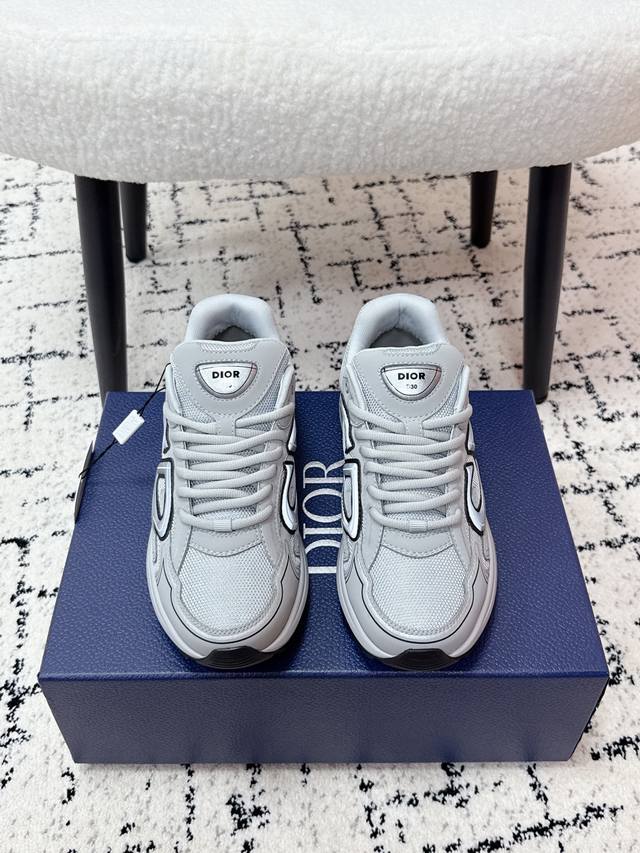 Top-tier version Dior 25 latest colorway B30 series reflective CD casual dad sne