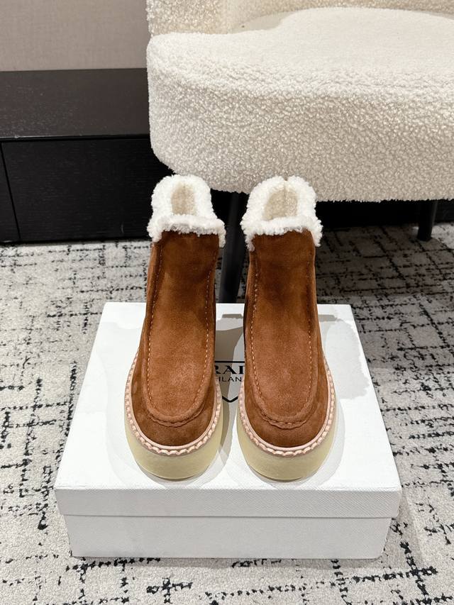 Retail Item Prada 25 Latest Thick-Soled Snow Boots These snow boots continue the