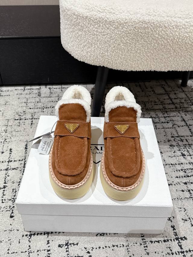 Retail Quality Prada 25 Latest Thick-Soled Casual Wool Shoes These sneakers cont