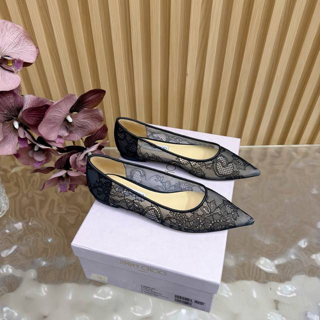 Jimmy Choo classic lace pointed-toe high heels, an absolutely ethereal pair! The