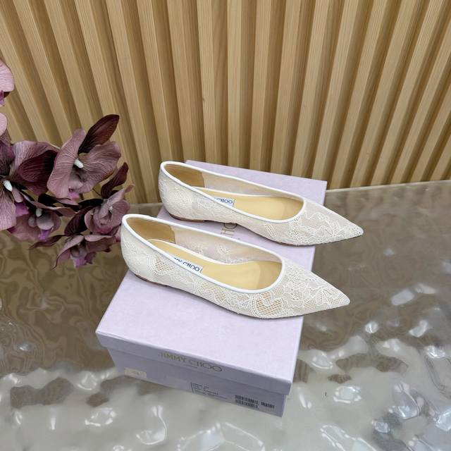 Jimmy Choo classic lace pointed-toe high heels, an absolutely ethereal pair! The