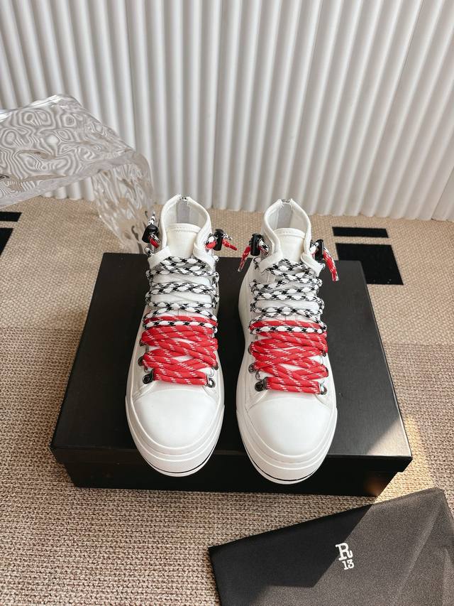 R13 Platform High-Top Lace-up Casual Shoes R13 platform shoes are really YYDS! W