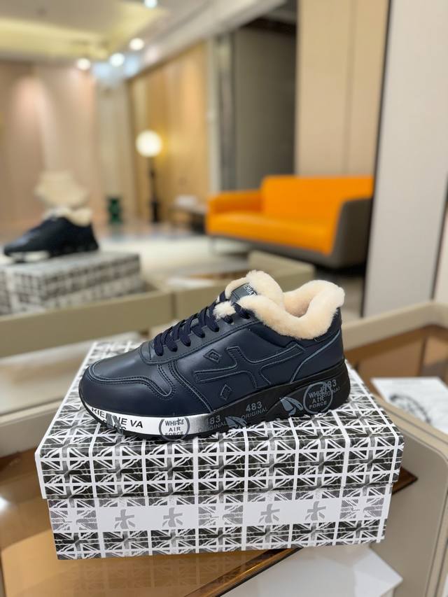 Price p: Premiata Lander Trainers (Lander Series Low-Top Retro Versatile Casual