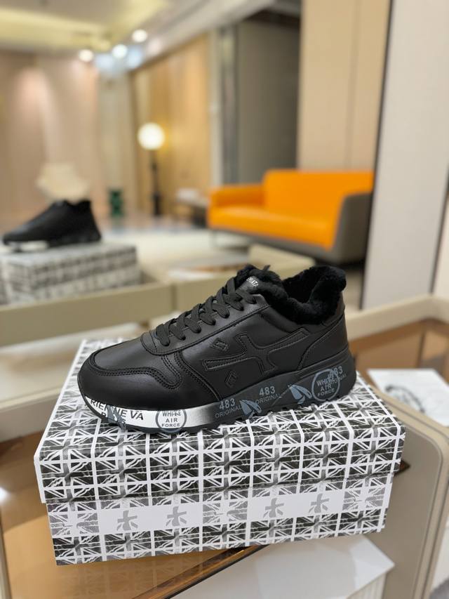 Price p: Premiata Lander Trainers (Lander Series Low-Top Retro Versatile Casual