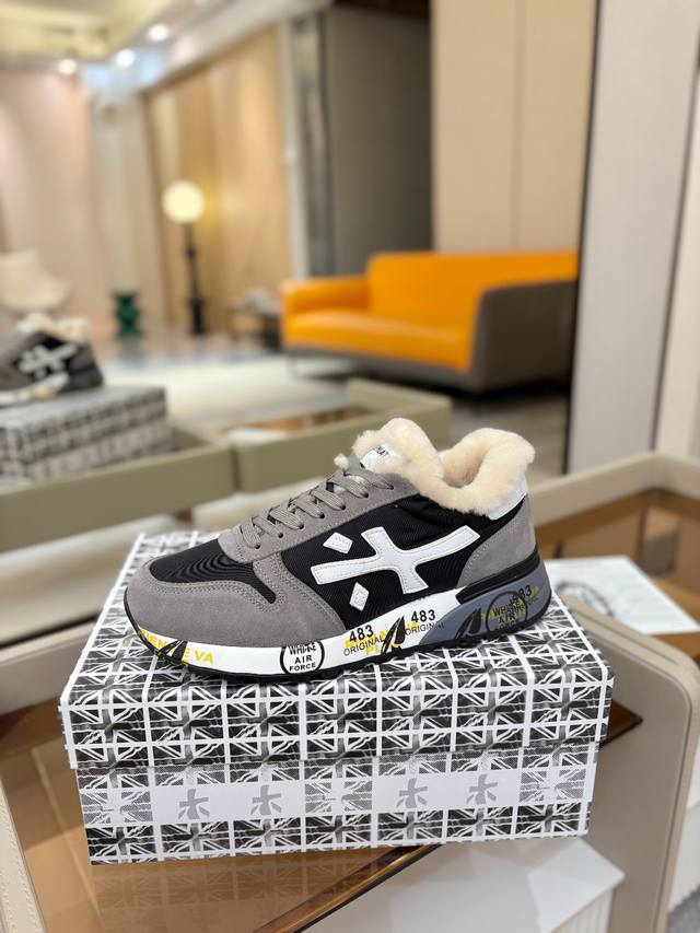 Price p: Premiata Lander Trainers Lander Series Low-Top Retro Versatile Casual T