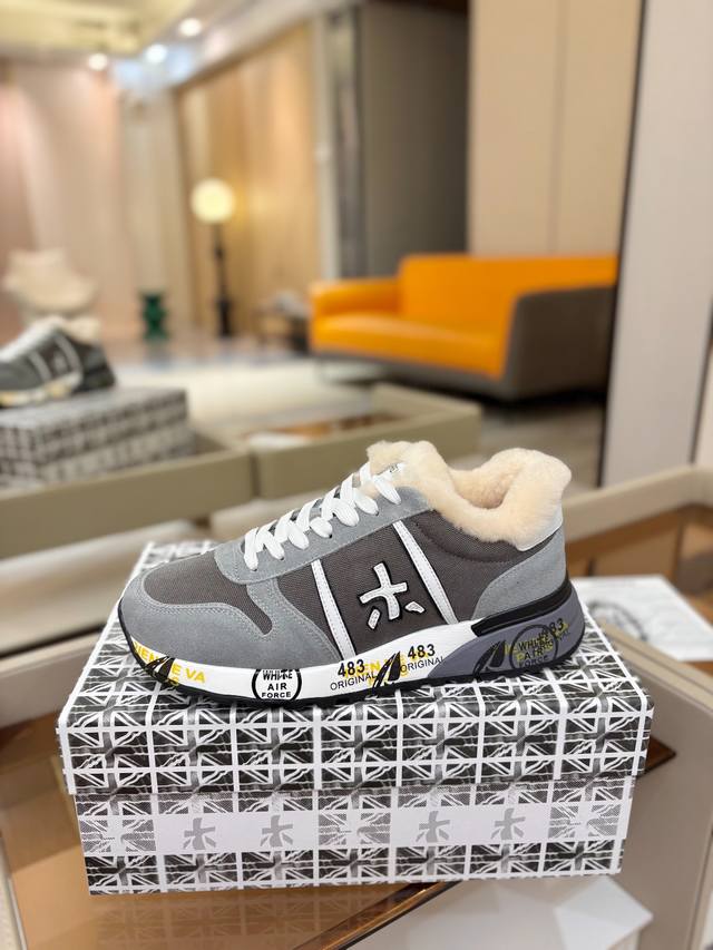 Price p: Premiata Lander Trainers Lander Series Low-top Retro Versatile Casual T