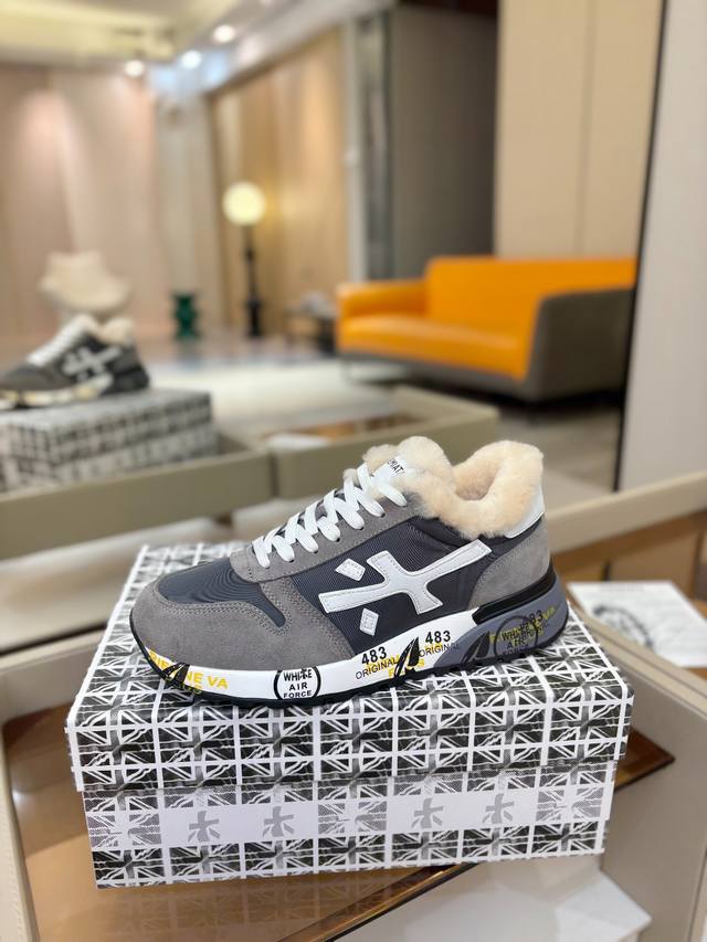 Price p: Premiata Lander Trainers Lander Series Low-Top Retro Versatile Casual T