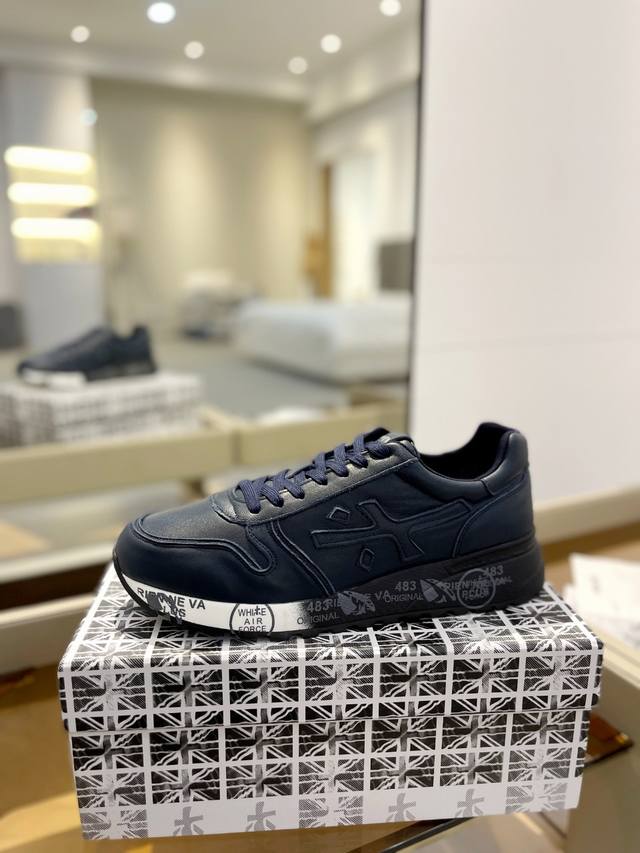 Price p: Premiata Lander Trainers (Lander Series Low-Top Retro Versatile Casual