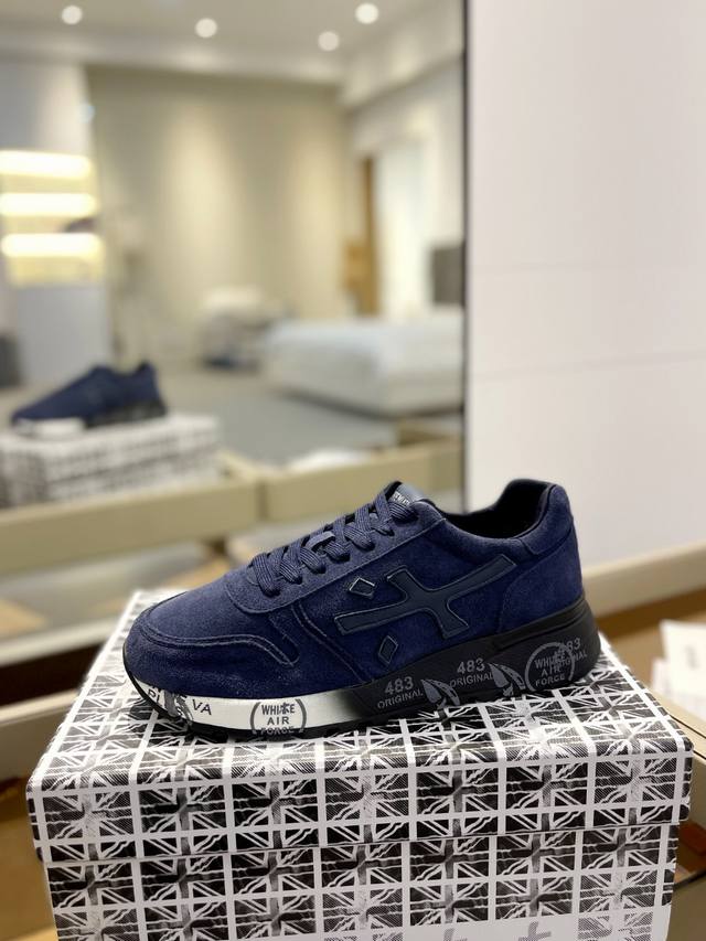 Price p: Premiata Lander Trainers (Lander Series Low-Top Retro Versatile Casual