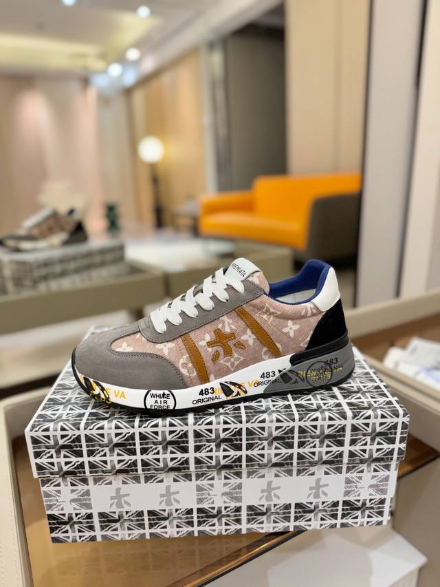 Price p: Premiata Lander Trainers Lander Series Low-top Retro Versatile Casual T Price p: Premiata Lander Trainers Lander Series Low-top Retro Versatile Casual T