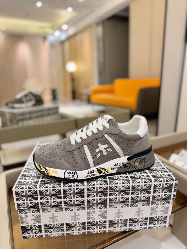 Price p: Premiata Lander Trainers Lander Series Low-top Retro Versatile Casual T