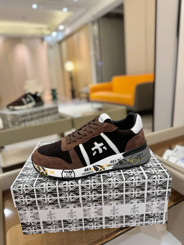 Price p: Premiata Lander Trainers Lander Series Low-top Retro Versatile Casual