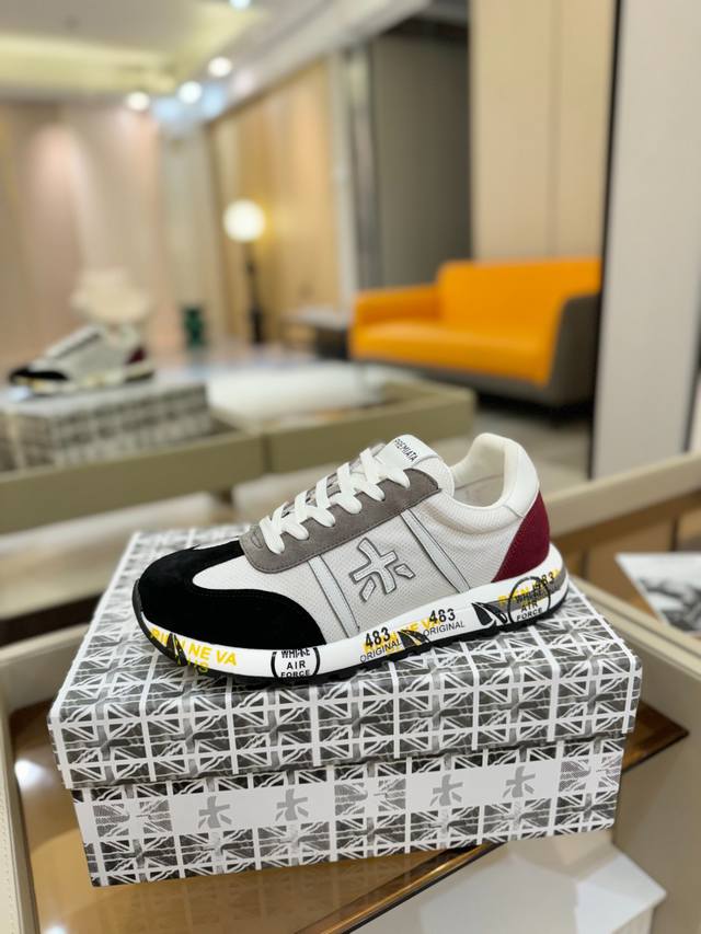 Price p: Premiata Lander Trainers Lander Series Low-top Retro Versatile Casual T