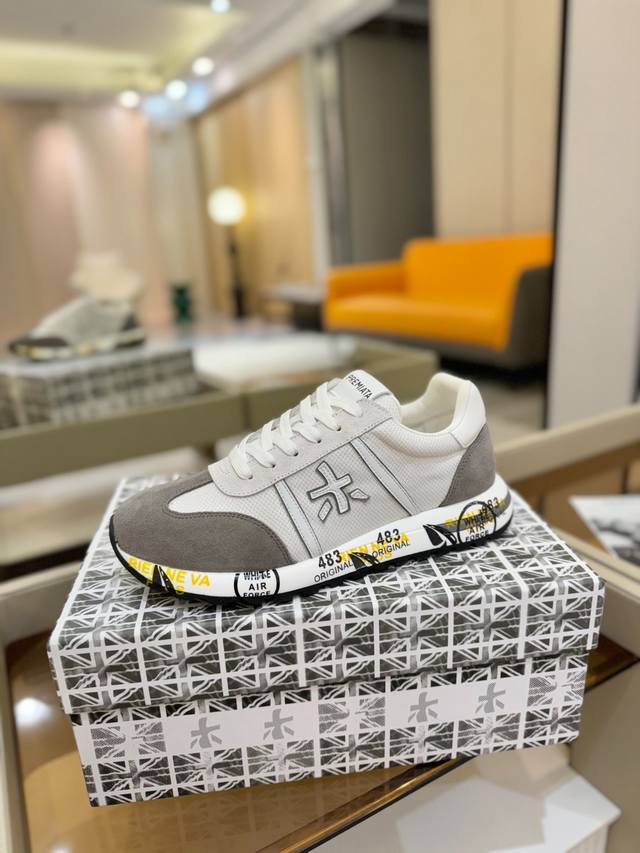 Price p: Premiata Lander Trainers Lander Series Low-top Retro Versatile Casual T