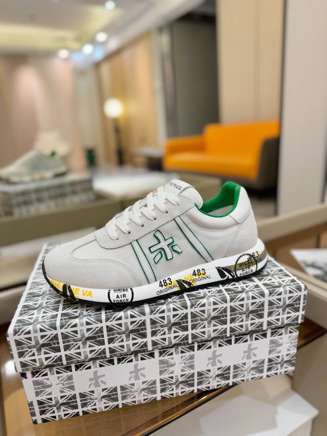 Price p: Premiata Lander Trainers Lander Series Low-Top Retro Versatile Casual T