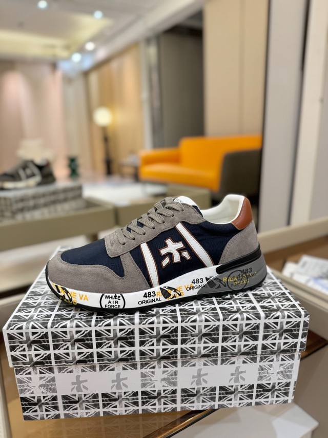 Price p: Premiata Lander Trainers Lander Series Low-Top Retro Versatile Casual T