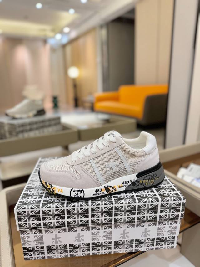 Price p: Premiata Lander Trainers Lander Series Low-top Retro Versatile Casual T