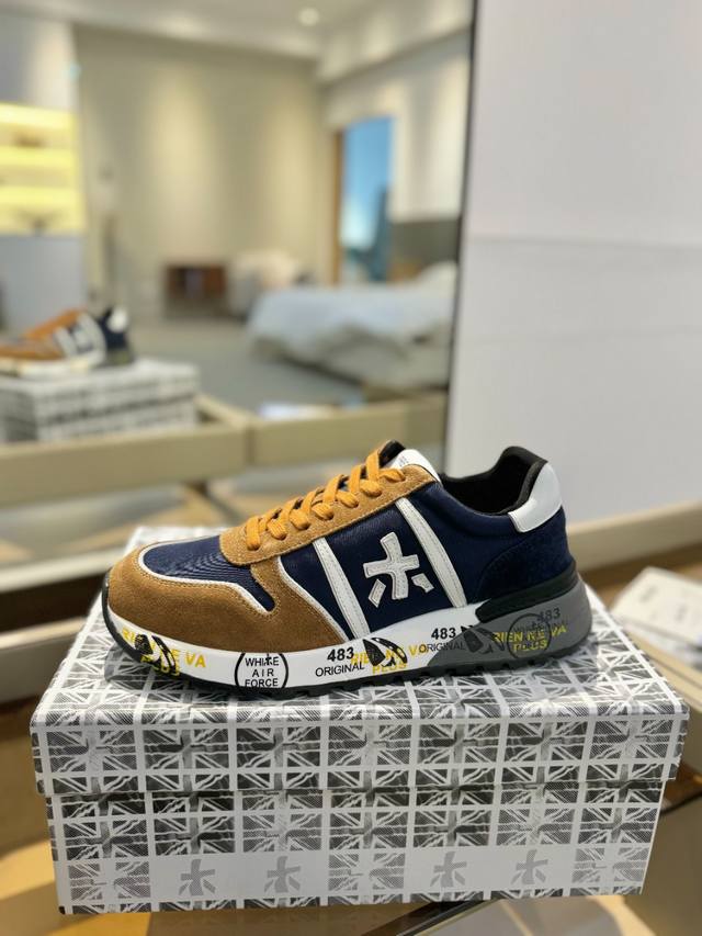 Price p: Premiata Lander Trainers Lander Series Low-top Retro Versatile Casual T