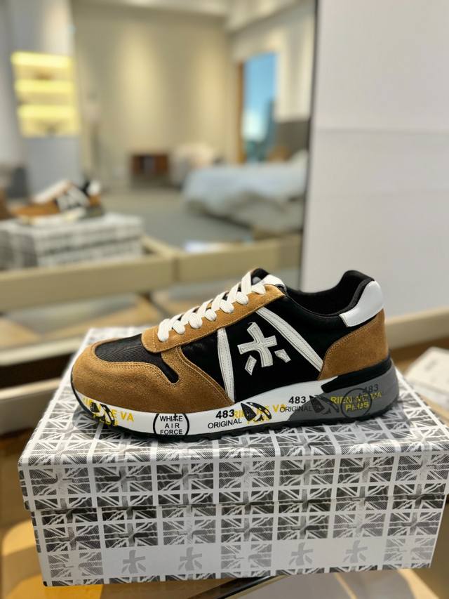 Price p: Premiata Lander Trainers Lander Series Low-top Retro Versatile Casual T