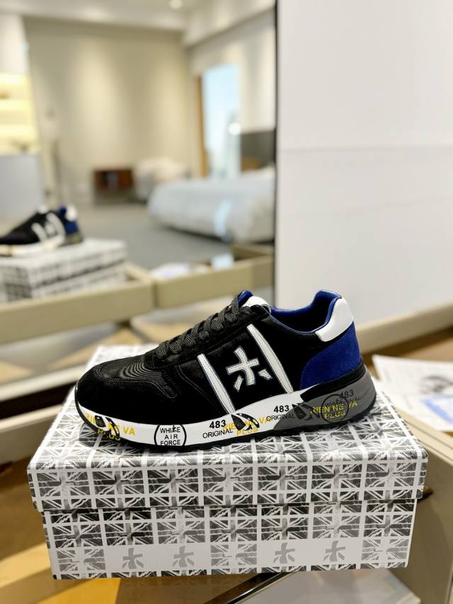 Price p: Premiata Lander Trainers Lander Series Low-top Retro Versatile Casual T