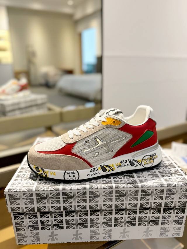 Price p: Premiata Lander Trainers Lander Series Low-top Retro Versatile Casual T