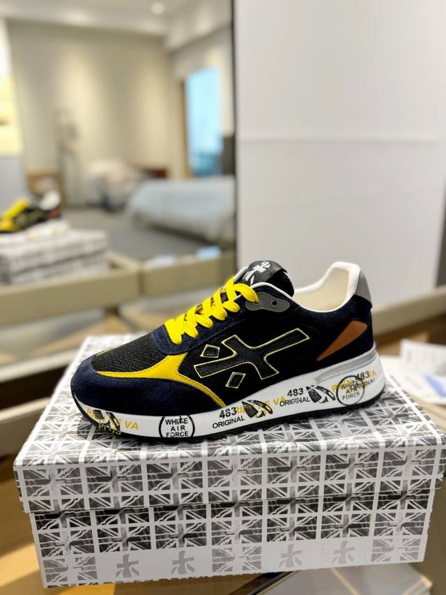 Price p: Premiata Lander Trainers Lander Series Low-Top Retro Versatile Casual T