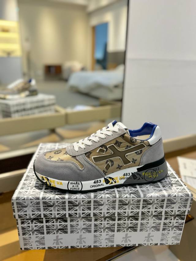 Price p: Premiata Lander Trainers Lander Series Low-Top Retro Versatile Casual T