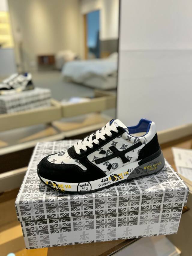 Price p: Premiata Lander Trainers Lander Series Low-Top Retro Versatile Casual T