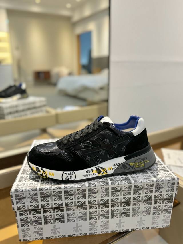 Price p: Premiata Lander Trainers Lander Series Low-Top Retro Versatile Casual