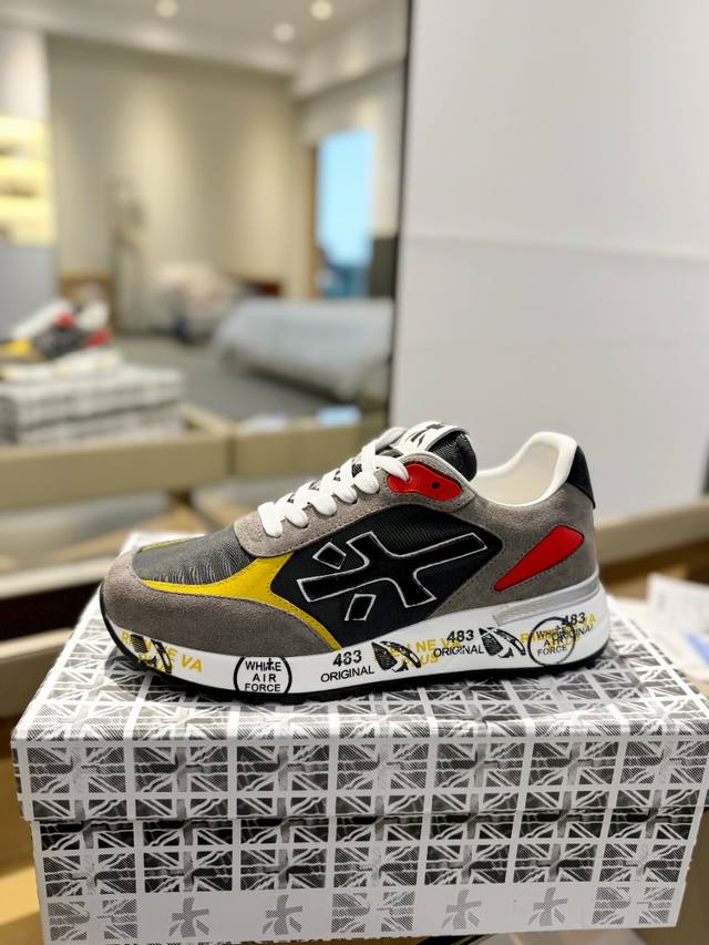 Price p: Premiata Lander Trainers Lander Series Low-top Retro Versatile Casual T