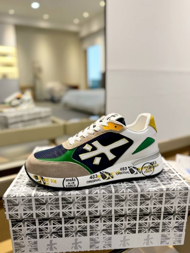 Price p: Premiata Lander Trainers Lander Series Low-top Retro Versatile Casual T