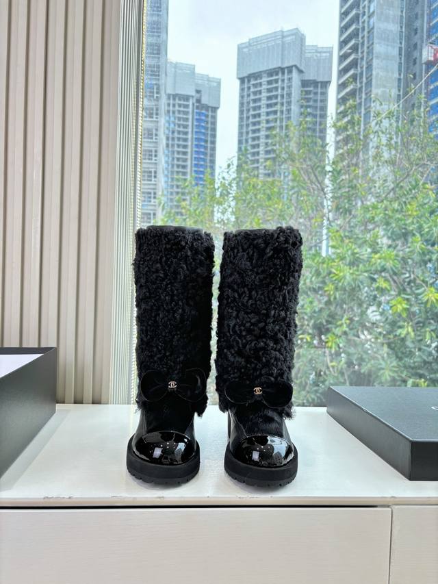 G059 Chanel * Small Chanel Autumn/Winter New Snow Boots, Riding Boots, Snow Boot