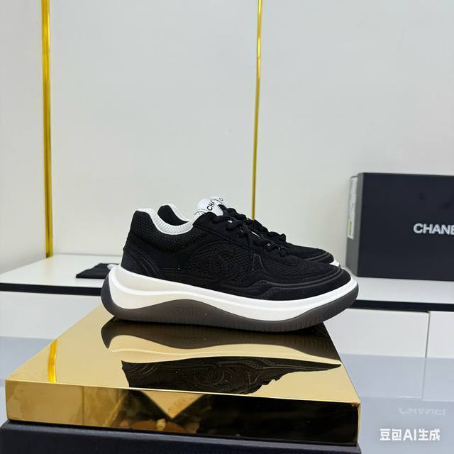 Women's Size Chanel Casual Platform Shoes 2025 Top-Tier Casual Sneakers This cla