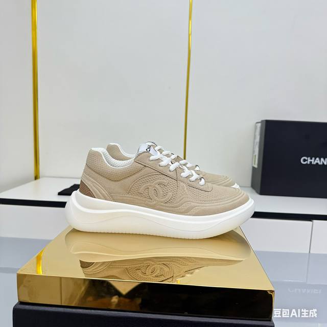 Women's Size Chanel Casual Platform Shoes 2025 Top-Tier Casual Sneakers This cla