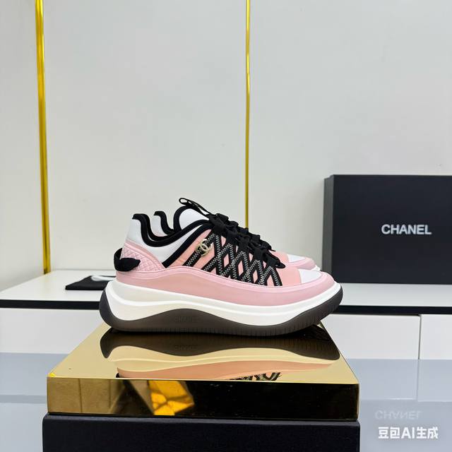 Women's Size Chanel Casual Platform Shoes 2025 Top-Tier Casual Sneakers This cla