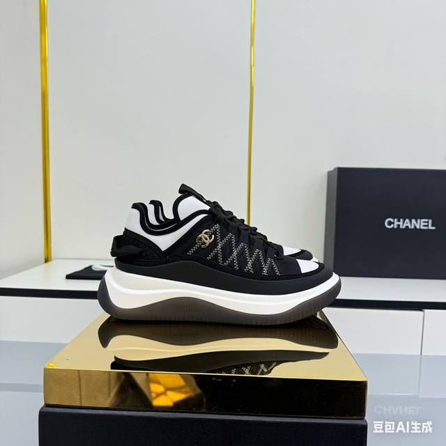Women's Size Chanel Casual Platform Shoes 2025 Top-Tier Casual Sneakers This cla