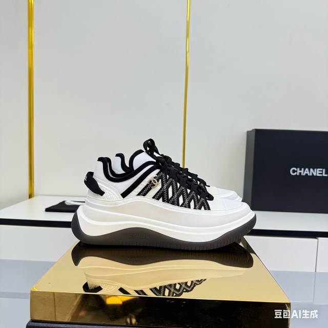 Women's Size Chanel Casual Platform Shoes 2025 Top-Tier Casual Sneakers This cla
