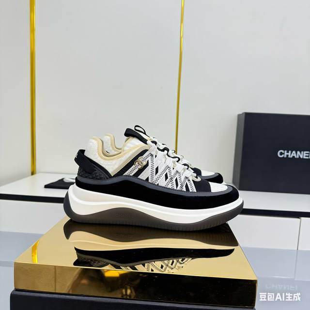 Women's Size Chanel Casual Platform Shoes 2025 Top-Tier Casual Sneakers This cla